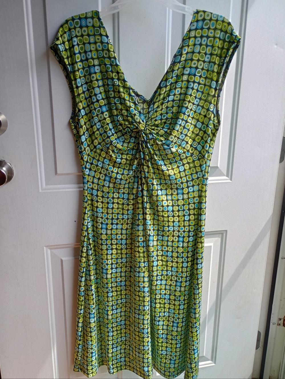 Retro Groovy Cap Sleeve Dress